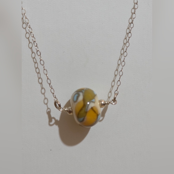 Murano Jewelry - STERLING 925 MURANO GLASS PENDANT 16 IN NECKLACE